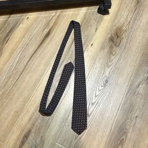 Bunce Brothers navy patterned designer tie ￼